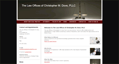 Desktop Screenshot of christopherdovelawfirm.com