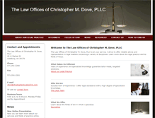 Tablet Screenshot of christopherdovelawfirm.com